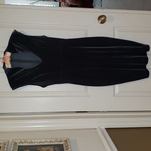 Windsor V-Neck Velvet Sleeveless Dress. Size Small.